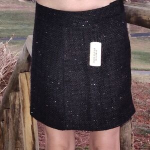 Forever 21 Black Sparkly Mini Skirt Brand New With Tags